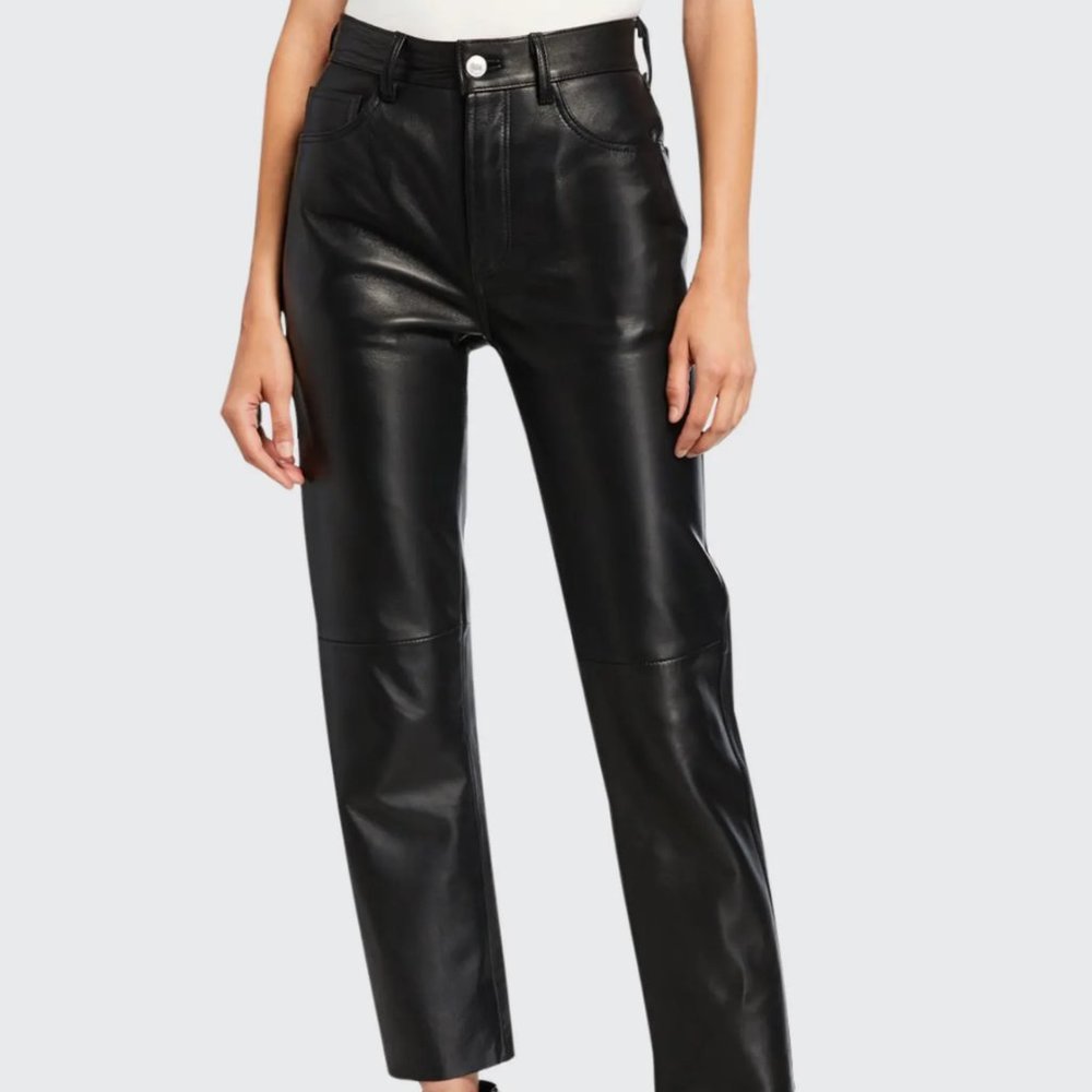 ISO RE/DONE Leather pants 50 Cigarette style